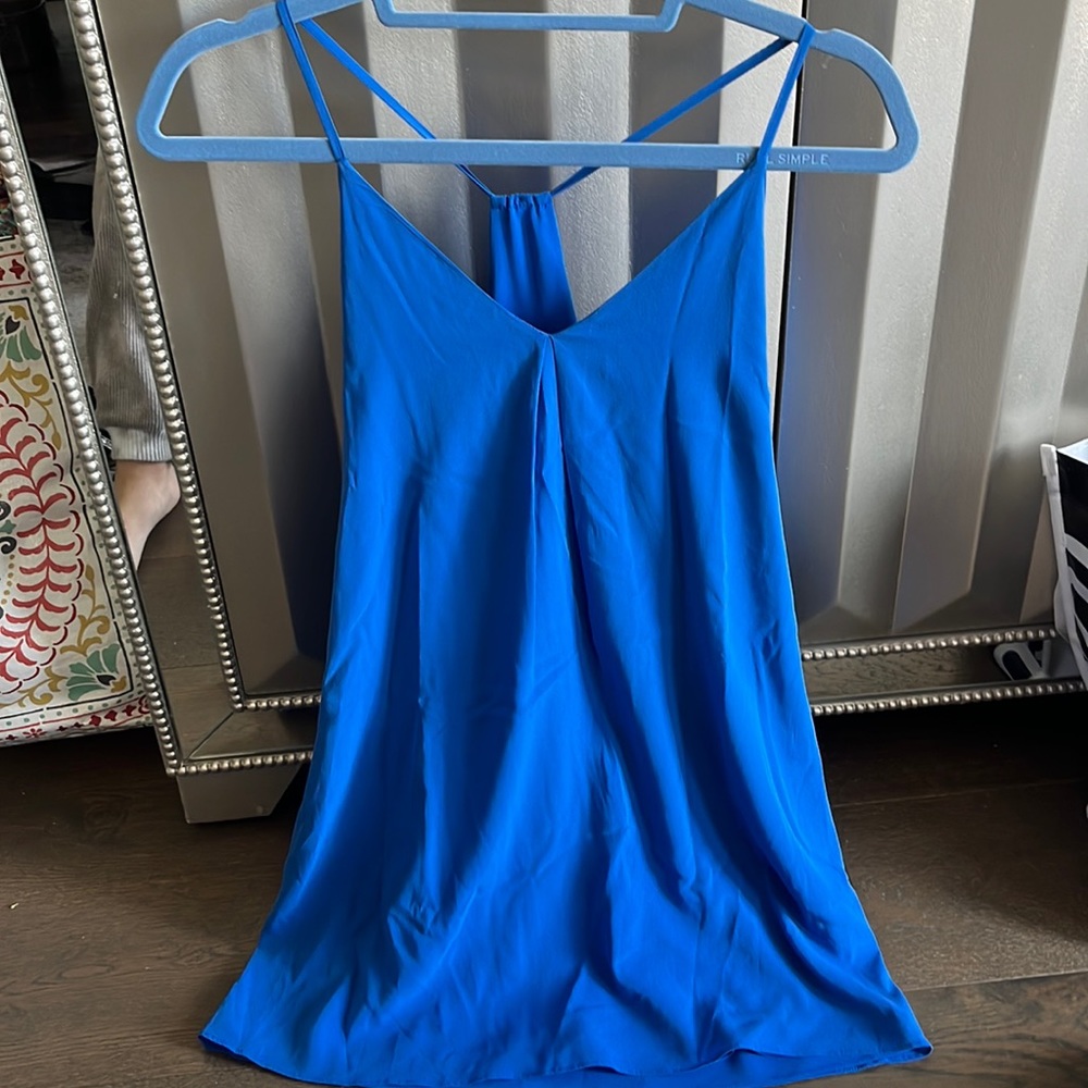 Blue mini dress